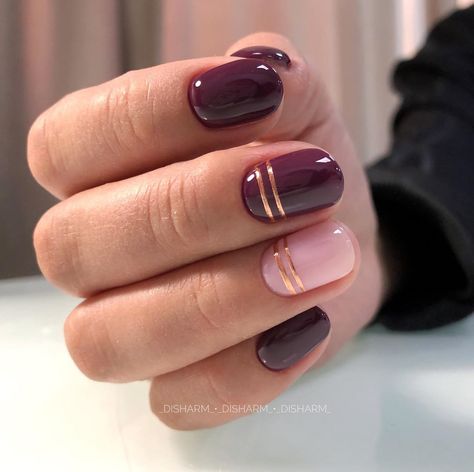 Cranberry Nails, Dark Nail Designs, Plum Nails, Wine Nails, Boho Nails, Maroon Nails, Fall Gel Nails, Fingernail Designs, Burgundy Nails