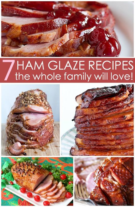 Need a glaze for ham that's out-of-this world delicious? Try these fabulous ham glaze recipes for your next family gathering. Dinner never tasted so good. Ham Glaze Recipes, Best Ham Glaze, Easy Ham Glaze, Precooked Ham, Ham Dishes, Ham Recipes Baked, Ham Glaze Recipe, Honey Glazed Ham, Easy Ham