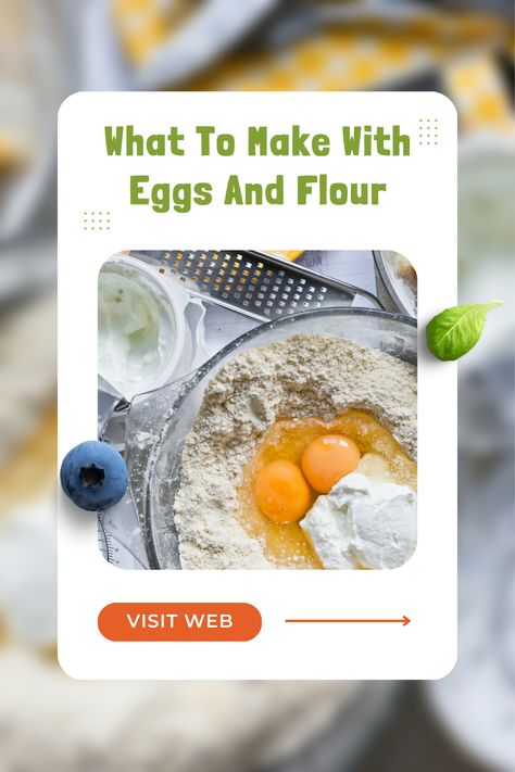 What To Make With Eggs And Flour What To Make With Flour And Eggs, Egg And Flour Recipes, Flour And Egg Recipes, What To Make With Eggs, Breakfast Recipes With Eggs, Recipes With Eggs, Egg Recipes For Breakfast, Recipes Delicious, Eggs Recipe