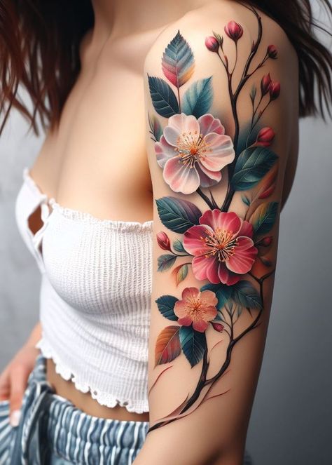 Birth Flower Tattoo Bliss: Stunning Designs | Pocoko Tattoo I Am The Storm, Birth Flower Tattoos Ideas Families Arm, Orchid Tattoo Color, Rework Tattoo, Hawthorn Tattoo, Unique Floral Tattoo, Tattoo Branch, Fingerprint Tattoos, Flower Of Life Tattoo