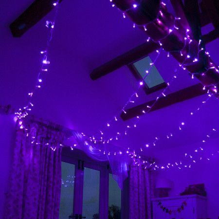 Ideas Room Decor, Galaxy Room, Purple Lights, Tumblr Grunge, Fairy Lights Decor, Neon Bedroom, Fairy Lights Bedroom, Neon Room, Salon Suites