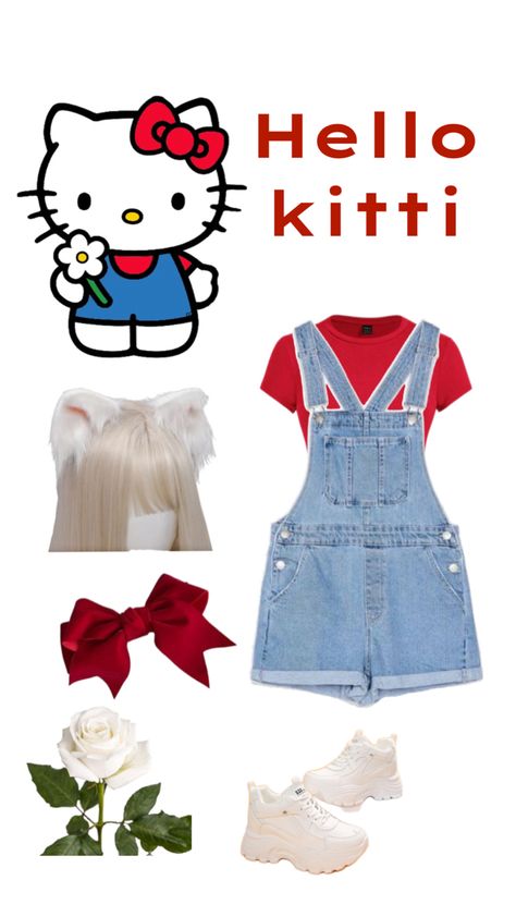 Hello Kitty Halloween Costume, Hello Kitty Costume, Horror Halloween Costumes, Classy Halloween Costumes, Classic Halloween Costumes, Trio Halloween Costumes, Halloween Coustumes, Clever Halloween Costumes, Movie Inspired Outfits