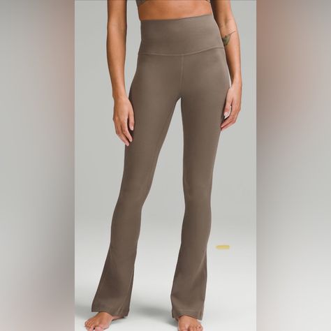 High Rise 32” Inseam Color: Nomad Ribbed Nulu Fabric Lululemon Groove Pant, Lululemon Align Pant, Michelle Yeoh, Flare Pant, Fall 24, Women Leggings, Lululemon Align, Flare Leggings, Lululemon Leggings