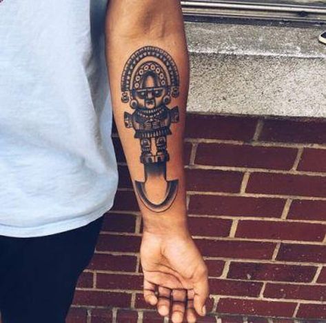 Peru Tattoo, Lucky Tattoo, Luck Tattoo, Mayan Tattoos, Wiccan Tattoos, Inca Tattoo, American Indian Tattoos, Man Tattoo, Knife Tattoo