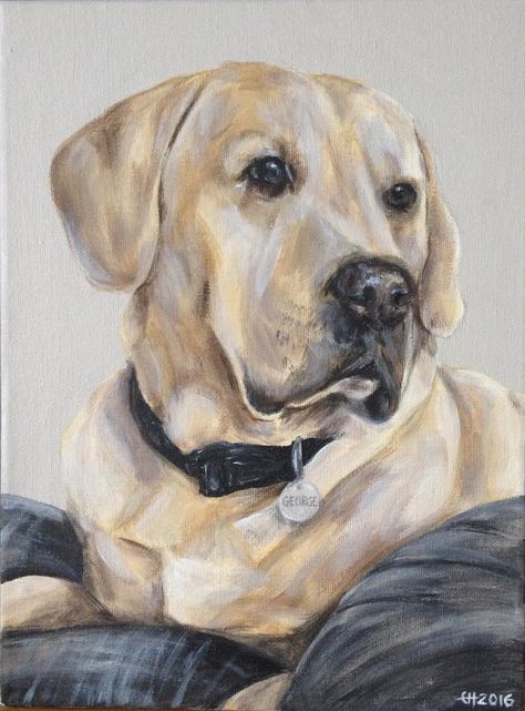 Golden Lab Painting, Yellow Lab Painting, White Labrador Puppy, Lab Painting, Labrador Painting, Golden Retriever Painting, Golden Lab, Labrador Retriever Art, White Labrador