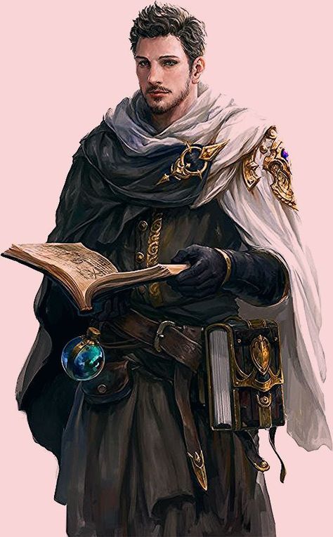 Arthur Odhran - Lonca Lideri Fantasy Wizard, Heroic Fantasy, Dungeons And Dragons Characters, Dnd Art, Medieval Clothing, Fantasy Male, High Fantasy, Arte Fantasy, Character Design Male