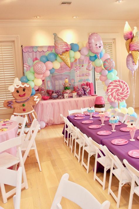 Candy Land Birthday Party Ideas 1st, Candyland Pastel Theme Party, Candy Theme Birthday Party Decorations, Candyland First Birthday Party, Pastel Candyland Birthday Party, Candyland Birthday Party Decorations, Candyland First Birthday, Candyland Birthday Party Ideas, Ava Michelle