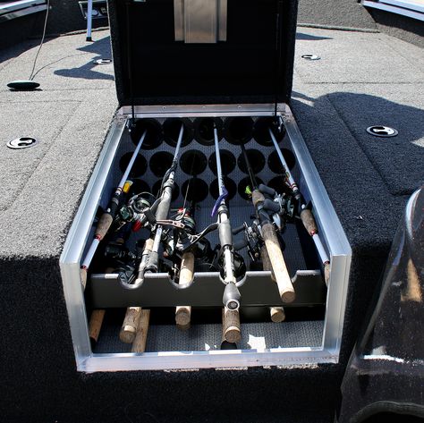 Bass Boat Organization, Bass Boat Restoration, Jon Boat Ideas, Aluminum Boat Ideas, Bass Boat Storage, Bass Boat Accessories, Bass Boat Ideas, Jon Boat Project, Boat Modifications