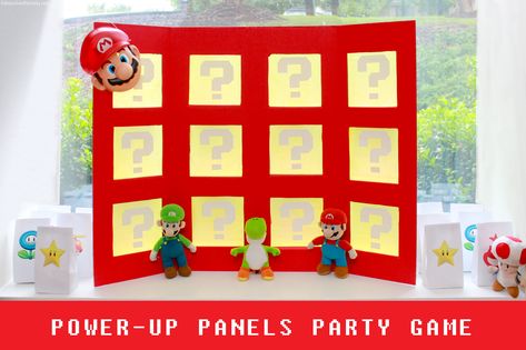 Mario Power Ups, Birthday Punch, Punch Out Game, Punch Game, Nintendo Birthday Party, Super Mario Bros Birthday Party, Super Mario Bros Party, Mario Bros Birthday, Mario Bros Party