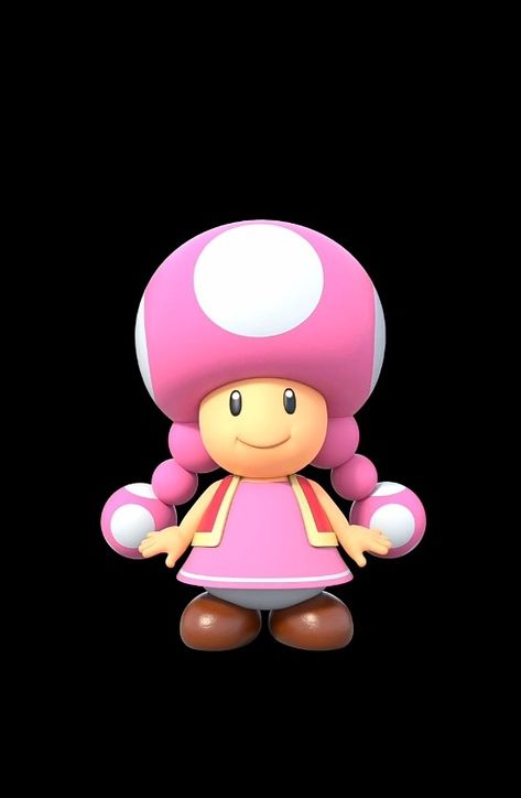 Isn't Toadette so cute? Just look at how cute she is! Follow if you love Toadette! Toadette Cosplay, Toadette Mario, Mario Cupcakes, Mario Princesses, Art Drawings Simple, Toad, Art Plastique, If You Love, Kirby