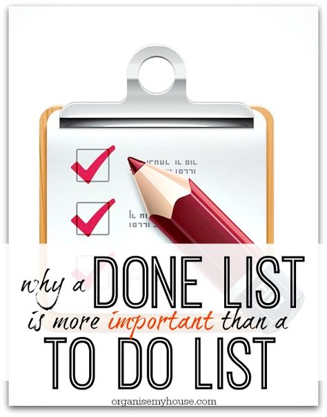 A DONE list can be a great way to motivate you and make you more productive - why not try one today! - TO DO list vs. DONE list Done List, Home Organisation Tips, Organizing Time Management, Blog Organization, Message Positif, Spring Cleaning Hacks, Organizing Time, Work From Home Tips, Routine Planner