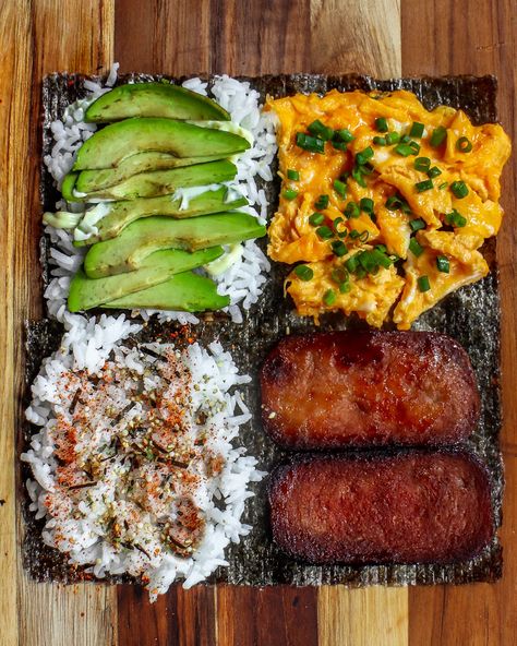 SPAM Musubi with the TikTok Viral Wrap Hack | Indulgent Eats - Dining, Recipes & Travel Deep Fried Musubi, Healthy Spam Musubi, Spam Wrapped In Seaweed, Spam Nori Wrap, Spam Mitsubishi Bowl, Sushi Wrap Hack, Korean Spam Musubi, Best Spam Recipe, Easy Musubi Recipe