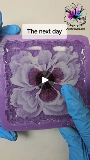 Going With The Flow, Resin Work, Resin Ideas, Handmade Coasters, Resin Projects, Resin Craft, Crystal Magic, Resin Flowers, Resin Molds