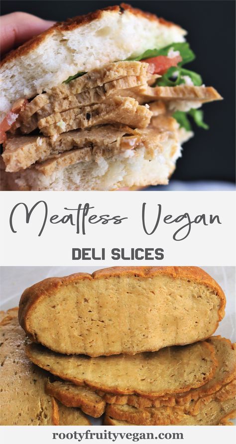 Vegan Lunch Meat, Plant Based Meal Prep, Deli Meat Recipes, Vegan Meat Recipe, Vegan Meat Substitutes, Plant Based Meal, Lunch Easy, Seitan Recipes, Lunch Meat Recipes