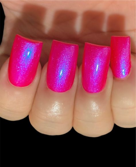 NEW Flash N Glow Neon Hot Pink Reddish Blue neon Glow - Etsy Hot Pink Toes, Neon Pink Nails, Cosmetic Grade Glitter, Hot Pink Nails, Nail Pops, Vibrant Nails, Blue Neon, Trendy Nail, Pop Collection