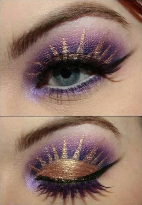 Sunshines in my eyes Fantasy Make-up, Make Up Designs, Drag Make-up, Disney Makeup, Smink Inspiration, Beauty Make-up, Dope Makeup, Makijaż Smokey Eye, Creative Eye Makeup