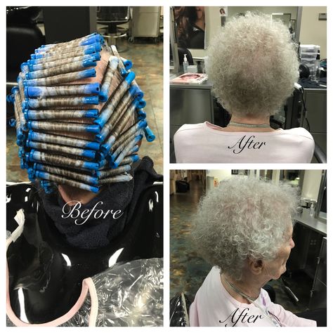 Basic perm wrap using Extra Body with H.K.P and Blue Rods Perm Rod Placement, Curl On Short Hair, Blue Perm Rods, Short Hair Perms, Short Hair Perm, Perm Short Hair, Comb Over Fade Haircut, Short Perm, Perm Curls