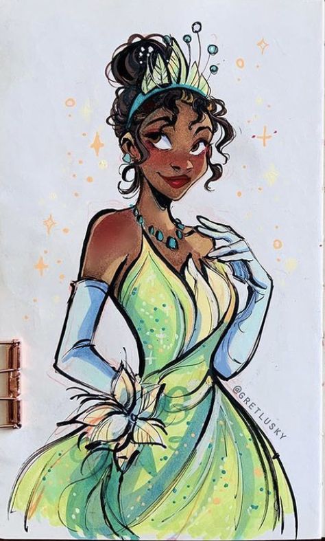 Disney Princess Sketches, Princess Sketches, Tiana Disney, Princesa Tiana, Disney Character Art, Disney Drawings Sketches, Tim Burton Art, Disney Princess Artwork, Sketches Of People