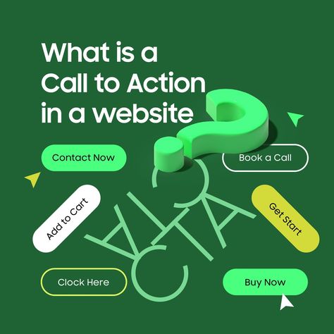 What is a Call to Action (CTA) in a website >> Call to Action” (CTA) is essential for any website, guiding visitors toward a specific step, like getting in touch, making a purchase, or booking a service. >>Every well-designed site incorporates a bold, standout CTA—often in the form of a button that’s easy to spot and irresistible to click. >>If you already have a site, double-check that your CTA is both visible and aligned with your business goals. Whether it's encouraging users to reach ou... Call To Action, Business Goals, A Call, Wellness Design, Encouragement