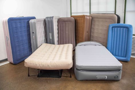 We Spent Two Days Testing Air Mattresses—Here are 9 of the Best Inflatable Guest Bed, Best Air Mattress For Guests, Inflatable Mattress Guest Room, Blow Up Mattress Guest Room, Air Mattress Guest Room, Toddler Travel Bed, Twin Air Mattress, Air Mattress Camping, The Spruce