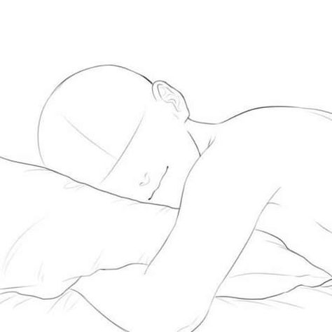 Drawing Poses Sleeping, Poses Sleeping, Drawing Poses Reference, Sleeping Drawing, Drawing Body Poses, Sketch Poses, Body Sketches, 얼굴 그리기, Best Drawing