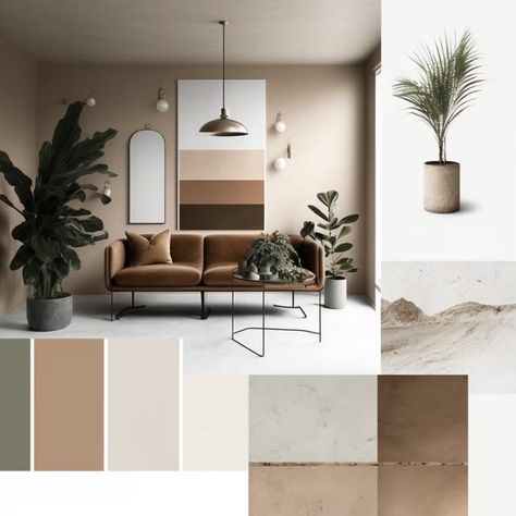 Neutral Elegant Style Interior Design Moodboard Template - Etsy Moodboard Template, Bd Design, Mood Board Interior, Vibrant Living Room, Interior Design Moodboard, Mood Board Template, Design Moodboard, Interior Design Color, Inspire Me Home Decor