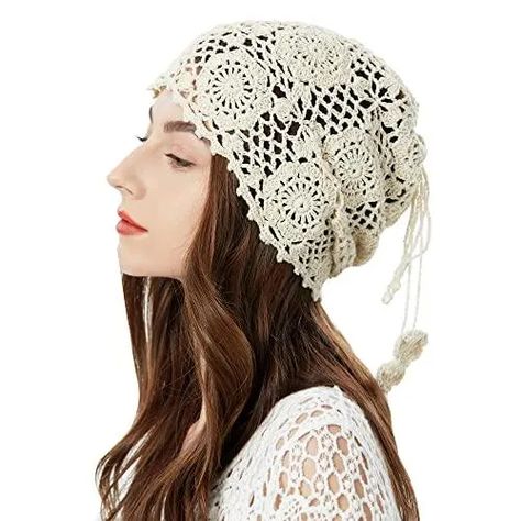 35 Useful But Cute Items You Won't Have to Convince Yourself To Buy - Brit + Co Crochet Slouchy Beanie, Summer Beanie, Slouchy Beanie Hat, Beanie Hats For Women, Crochet Cap, Handmade Knit, Hat Handmade, Floral Skull, Vintage Floral Pattern