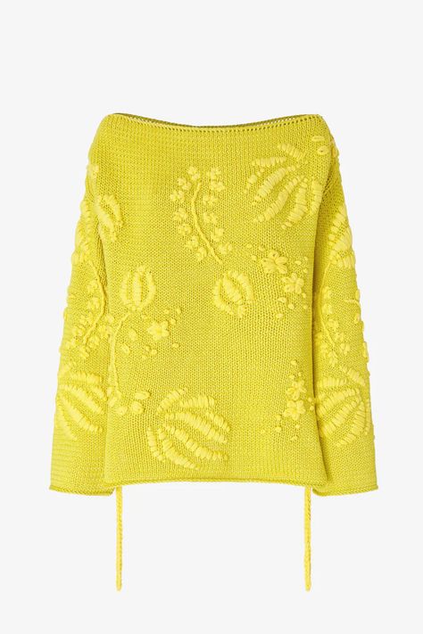 Knitwear: Wool Sweaters and Jumpers | Ermanno Scervino Official Knit Cardigan Pattern, Knit Vest Pattern, Sweaters And Cardigans, Sweater Trends, Summer Sweaters, Freeform Crochet, Knitwear Fashion, Ermanno Scervino, Casual Cardigans