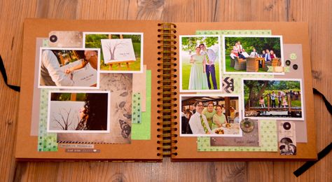 Polaroid Scrapbook Ideas Wedding, Wedding Scrapbook Album Ideas, Wedding Scrapbooking Ideas, The Story Of Us Scrapbook, Wedding Album Scrapbooking Ideas, Our Songs Scrapbook, Bestie Scrapbook, Childhood Scrapbook, Wedding Scrapbook Ideas