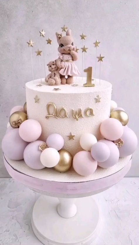 1 St Birthday Cake Girl Year Old Ideas, 1st Year Birthday Cake Girl, Cake Ideas For 1 Year Girl, Cake For One Year Old Girl, Birthday Cake First Year Girl, Cake For Baby Girl 1 Year, Birthday Cake One Year, First Birthday Cake Girl, Cake Baby Birthday