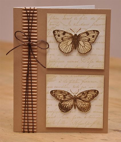 Kraft Paper Cards, Kraft Cards, Butterfly Man, Card Butterfly, Corrugated Card, Man Card, Butterfly Card, Corrugated Paper, Butterfly Cards