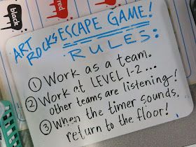 Cassie Stephens: In the Art Room: The Art Rocks Escape Game! Art Escape Room Ideas, Art Escape Room, Art Room Games, Teaching Books, Escape Room Diy, Steam Lab, Detective Party, Breakout Boxes, Cassie Stephens