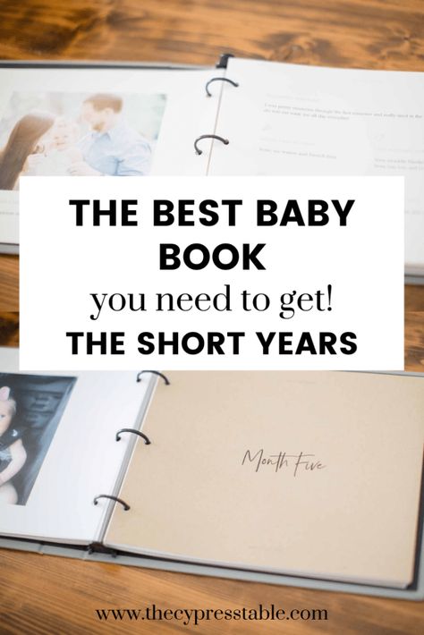 The Short Years Baby Book makes creating a baby book and having a album of those precious years SO easy. I've used this book for both of my girls and can honestly say without it, I wouldn't have a printed form of all of those memories. First Year Scrapbook Ideas Baby, Baby Book Ideas, First Year Baby Book, Best Baby Book, Baby Keepsake Book, 1 Year Baby, Monthly Pictures, Push Presents, Baby Stats