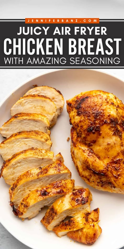 You should try the best air fryer chicken for your weeknight dinners for family! It's an easy boneless chicken breast recipe with simple ingredients but with loads of flavor! Let the air fryer do all the work and enjoy your juicy seasoned chicken breast! Air Fryer Chicken Breast Recipes, Seasoned Chicken Breast, Way To Cook Chicken, Air Fryer Recipes Chicken Breast, Air Fryer Chicken Breast, Chicken Boneless Breast Recipes, Keto Air Fryer Recipes, Air Fryer Chicken Recipes, Easy To Cook Meals