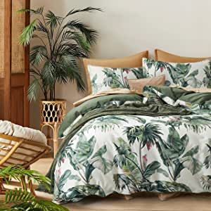 Amazon.com: Get Bed Ready Fresh Palm Leaf Foliage Tropical Chic Plants Modern Botanical Nature Palma Bedding Verdant Greens Cotton Duvet Cover Set Boho Vibe Exotic Paradise Island Flower Tree (King, Rainforest) : Home & Kitchen Sweety Pie, Tropical Duvet Cover, California King Duvet Cover, Room Vibes, King Size Duvet Covers, King Size Duvet, Modern Botanical, Floral Duvet Cover, Reversible Duvet Covers