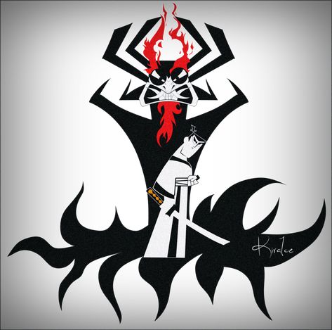 Samurai Jack by KiraIceYangZ Samurai Jack Tattoo, Samurai Jack Art, Samurai Jack Aku, Jack Tattoo, Jack Long, Samurai Artwork, Clip Art Library, Tattoo Style Drawings, Samurai Jack