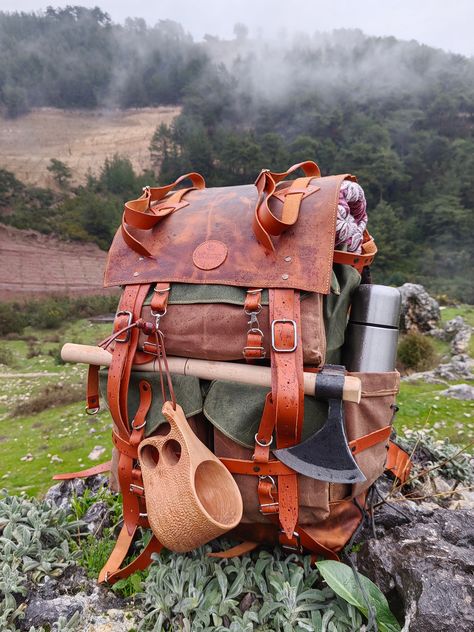 Camping Inside, Hunting Aesthetic, Bushcraft Backpack, Trekking Backpack, Adventure Pack, Digital Payment, Backpack Camping, Retro Backpack, Backpack For Travel