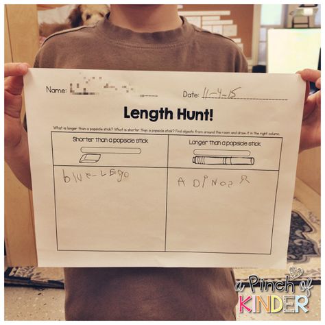 Teaching Length, Measuring Length Activities, Kindergarten Measurement Activities, Kindergarten Centres, Measurement Math Centers, Math Measurement Activities, Maths Primary School, Kindergarten Measurement, Measurement Kindergarten