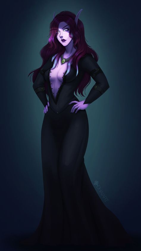 Void Elf (from World of Warcraft), digital art Void Elf Art, Void Elf, Warcraft Art, Elf Art, Dark Elf, Wow Art, World Of Warcraft, Fantasy Artwork, Elf