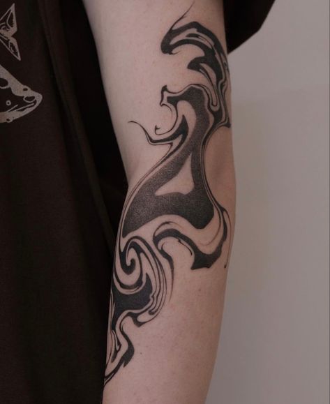 No Tattoo, Swirl Tattoo, Organic Tattoo, Abstract Tattoo Designs, Tattoo Shading, In Remembrance, Unique Tattoo, Abstract Tattoo, Dope Tattoos