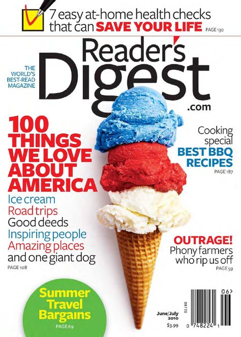 Looking back to Readers Digest June/July 2010 magazine cover. Best Bbq Recipes, Sheep Logo, Book Excerpts, America Food, Best Essay Writing Service, Information Overload, Readers Digest, Best Bbq, Best Advice