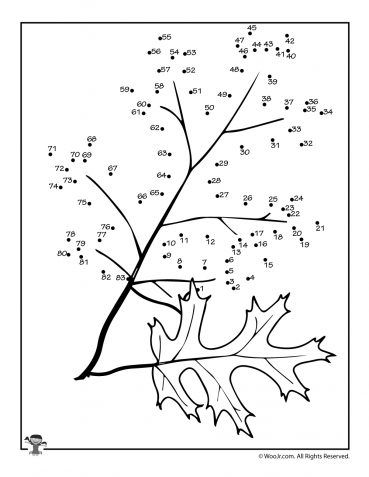 Printable Fall Dot to Dots | Woo! Jr. Kids Activities Thanksgiving Activity Sheets, Autumn Puzzle, Dot To Dot Printables, Fall Worksheets, Thanksgiving Worksheets, Free Kids Coloring Pages, Dots Free, Dot Worksheets, Mazes For Kids