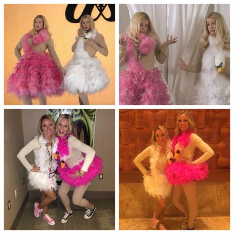 #whitechicks #halloween #bestfriends #bestfriendgoals #swans #homemade #diy #couplescostumes #tiffanywilson #brittanywilson White Chicks Swan Costume, Goose Costume Women, White Chicks Halloween Costume, White Chicks Costume, Swan Lake Halloween Costume Duo, White Chicks Swan Dress, White Chicks Outfit, White Tutu Halloween Costume, White Swan And Black Swan Halloween