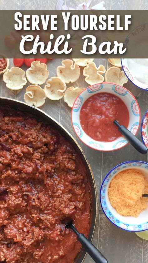 Chili Bar Set Up Party Ideas, Chili Bar Wedding Reception, Chili Bar Ideas, 21 Day Fix Chili, Chili Bar Party, Chili Dinner, Chili Bar, Food Bars, Best Chili Recipe