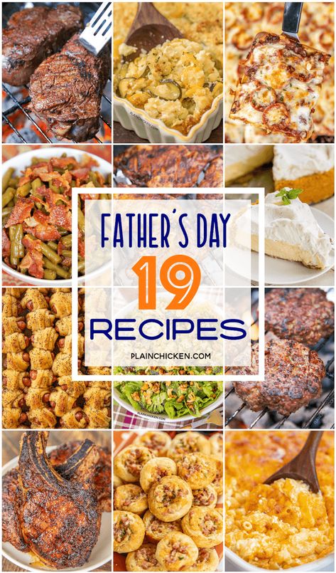 Fathers Day Menu Ideas, Fathers Day Dinner Ideas, Fathers Day Lunch, Fathers Day Brunch, Dinner Menu, Kitchen Recipes, Grilling Recipes, Brunch Recipes, Lunch Recipes