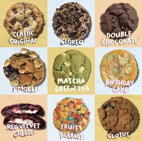 Soft Cookies Packaging, Cookie Flavours, Cookies Flavors, Cookie Branding, Cookies Business, Nyc Cookies, Reeses Cookies, Dessert Business, Giant Cookies