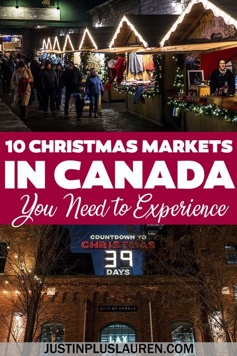 The German tradition is alive and well in Canada! Here are the best Christmas markets in Canada you need to visit this holiday season. Canada Christmas Markets | Christmas markets in Ontario | Christmas markets in BC | Christmas markets in Quebec | Ontario Christmas Markets | Quebec Christmas Markets | Banff Christmas Market | Holiday markets Canada | Canada Christmas activities | Things to do in December in Canada Canada At Christmas, Quebec Christmas, Banff Christmas, Quebec City Christmas, Christmas Canada, Things To Do In December, Canadian Christmas, Canada Christmas, Alberta Travel