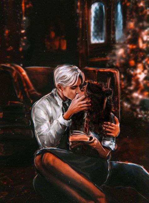 Fanfic Dramione, Hermione Malfoy, Draco And Hermione Fanfiction, Ron Weasley Hermione Granger, Draco Malfoy Fanart, Dramione Fan Art, Draco And Hermione, Fantasy Couples, Harry Potter Draco Malfoy