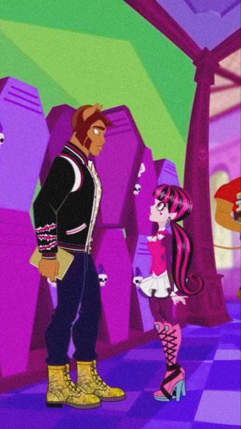 Draculara And Bf Costume, Draculara And Claude Halloween Costume, Claws And Draculaura Fanart, Draculora And Clawd Wolf, Clawd Wolf X Draculaura, Clawd Wolf Costume, Draculaura And Claude Costume, Monster High Clawd And Draculaura, Monster High Draculaura And Clawd Wolf