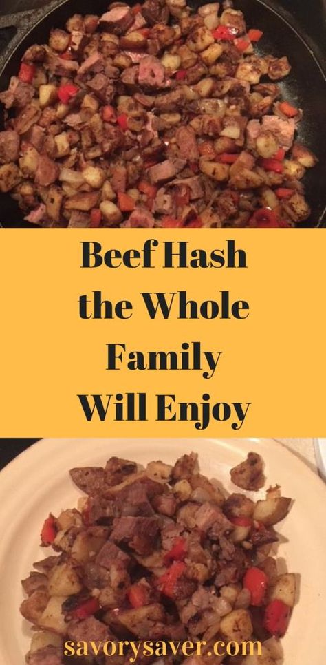 Diy Valentines Cards For Him, Valentines Cards For Him, Roast Beef Hash, Leftover Beef, Breakfast For A Crowd, Hash Recipe, Breakfast Ingredients, Beef Hash, Diy Valentines Cards